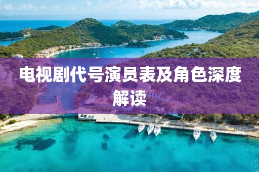 电视剧代号演员表及角色深度解读
