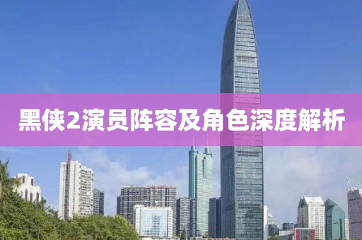 黑侠2演员阵容及角色深度解析
