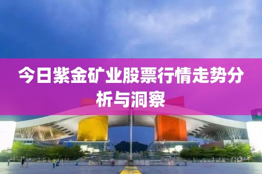 今日紫金矿业股票行情走势分析与洞察