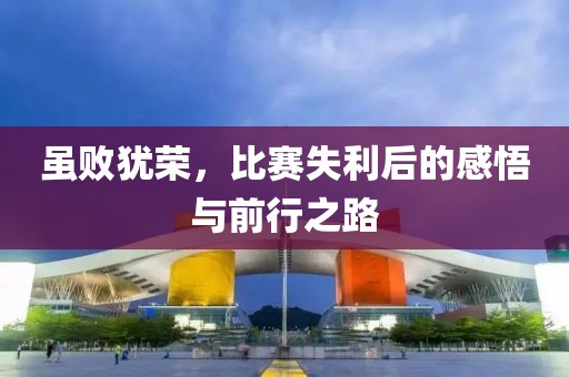 虽败犹荣，比赛失利后的感悟与前行之路