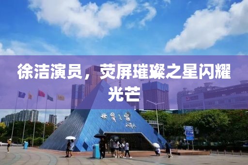 徐洁演员，荧屏璀璨之星闪耀光芒