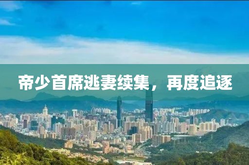 帝少首席逃妻续集，再度追逐