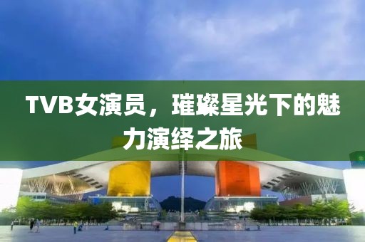 TVB女演员，璀璨星光下的魅力演绎之旅