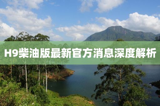 H9柴油版最新官方消息深度解析