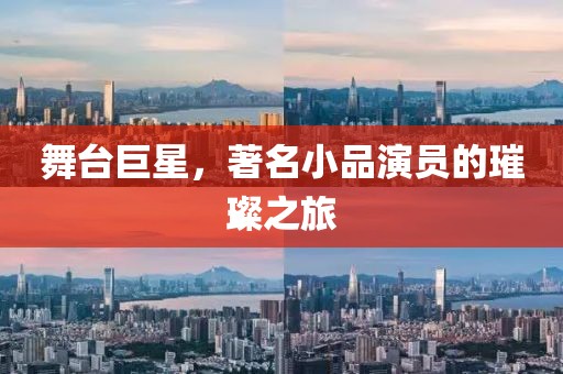 舞台巨星，著名小品演员的璀璨之旅