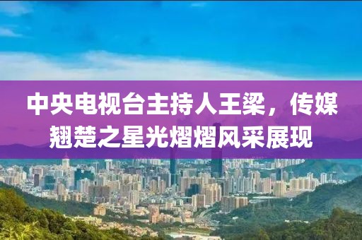 中央电视台主持人王梁，传媒翘楚之星光熠熠风采展现