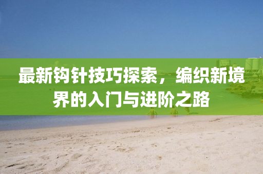 最新钩针技巧探索，编织新境界的入门与进阶之路