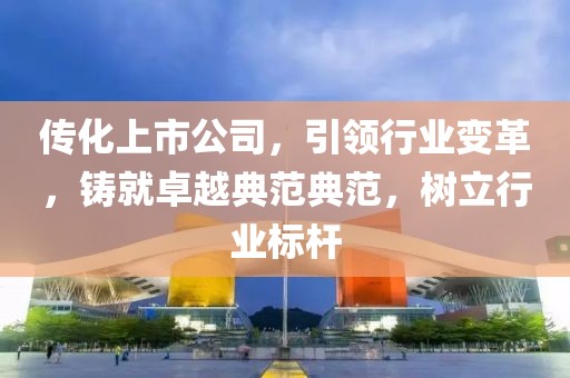 传化上市公司，引领行业变革，铸就卓越典范典范，树立行业标杆