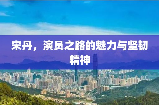 宋丹，演员之路的魅力与坚韧精神