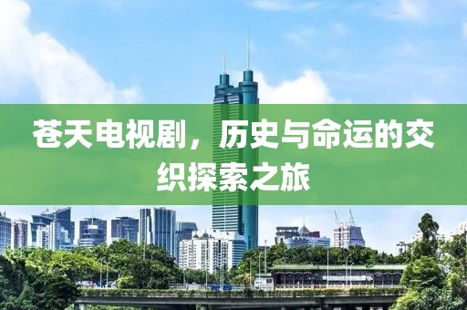 苍天电视剧，历史与命运的交织探索之旅