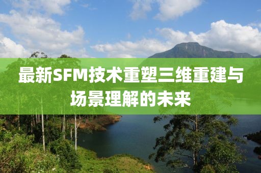 最新SFM技术重塑三维重建与场景理解的未来