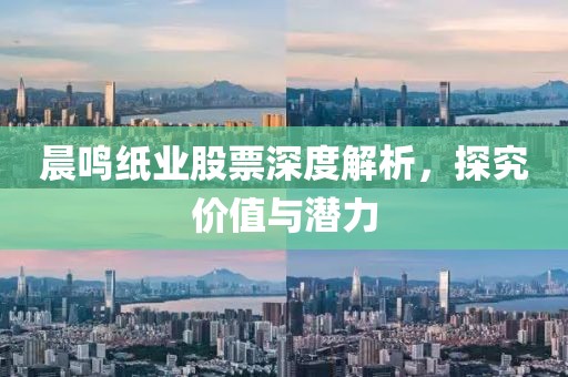 晨鸣纸业股票深度解析，探究价值与潜力