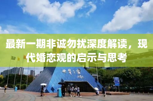 最新一期非诚勿扰深度解读，现代婚恋观的启示与思考