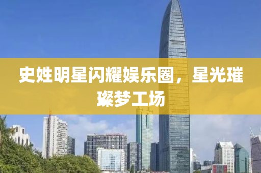 史姓明星闪耀娱乐圈，星光璀璨梦工场
