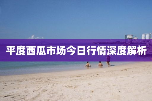 平度西瓜市场今日行情深度解析