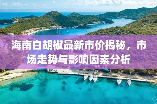 海南白胡椒最新市价揭秘，市场走势与影响因素分析