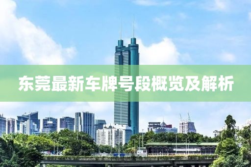 东莞最新车牌号段概览及解析