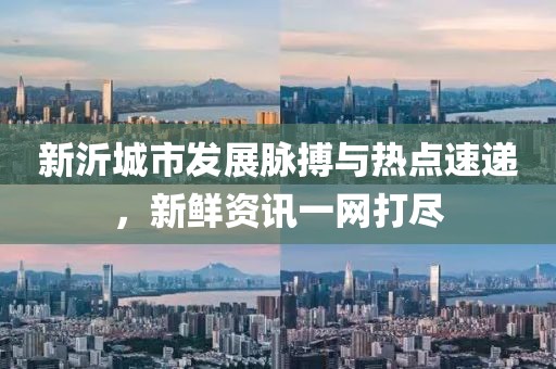 新沂城市发展脉搏与热点速递，新鲜资讯一网打尽