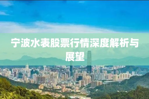 宁波水表股票行情深度解析与展望