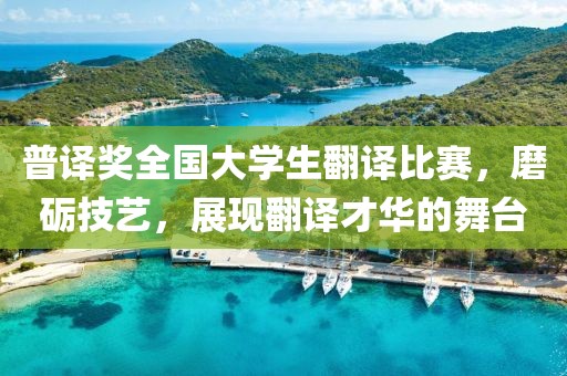 普译奖全国大学生翻译比赛，磨砺技艺，展现翻译才华的舞台