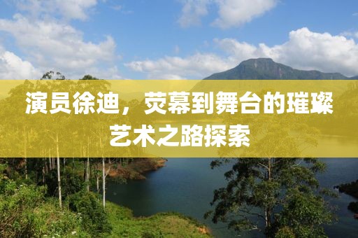 演员徐迪，荧幕到舞台的璀璨艺术之路探索