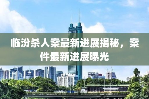 临汾杀人案最新进展揭秘，案件最新进展曝光