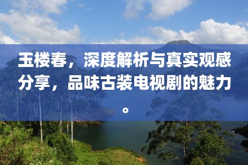 玉楼春，深度解析与真实观感分享，品味古装电视剧的魅力。