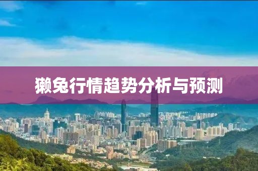 獭兔行情趋势分析与预测