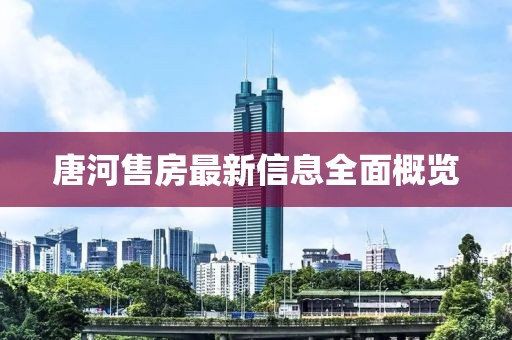 唐河售房最新信息全面概览