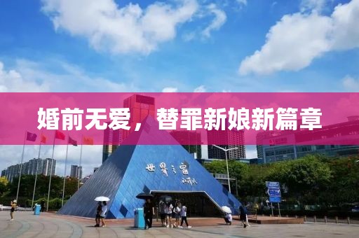 婚前无爱，替罪新娘新篇章