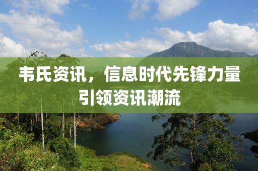 韦氏资讯，信息时代先锋力量引领资讯潮流