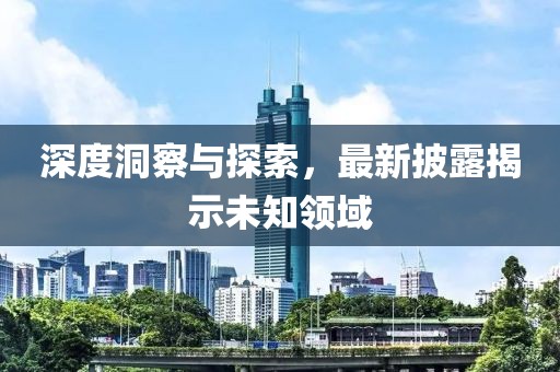 深度洞察与探索，最新披露揭示未知领域
