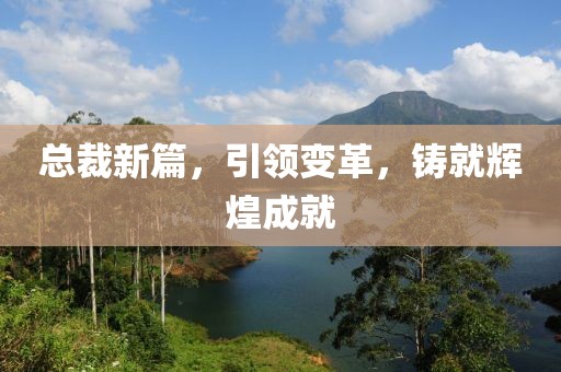 总裁新篇，引领变革，铸就辉煌成就