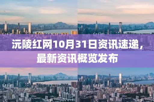 沅陵红网10月31日资讯速递，最新资讯概览发布